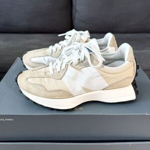 New Balance 327 Angora White Ivory Suede Leather Shoes U327LD Women's Size 6.5